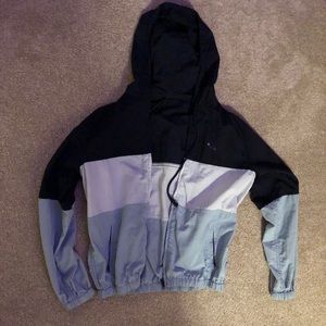 brandy melville tri color windbreaker